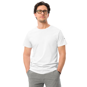 Camiseta premium de algodón para hombre blanco