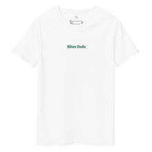 Load image into Gallery viewer, Camiseta premium de algodón para hombre blanca (bordado verde)