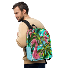 Load image into Gallery viewer, Mochila minimalista aves tropical