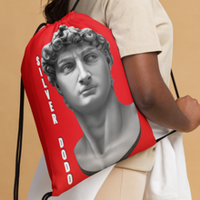 Load image into Gallery viewer, Mochila con cordones David rojo