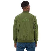 Load image into Gallery viewer, Chaqueta bomber reciclada premium &quot;I am my religion&quot;
