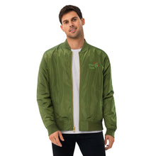 Load image into Gallery viewer, Chaqueta bomber reciclada premium bordado frontal verde Perfecto