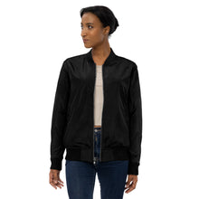 Load image into Gallery viewer, Chaqueta bomber reciclada premium bordado trasero blanco
