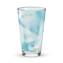 Load image into Gallery viewer, Vaso de cerveza tie-dye azul ligero
