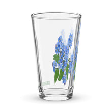 Load image into Gallery viewer, Vaso de cerveza Flor azul transparente