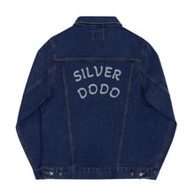 Load image into Gallery viewer, Chaqueta denim unisex bordado gris arqueado