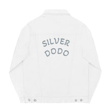 Load image into Gallery viewer, Chaqueta denim unisex bordado gris arqueado