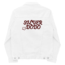 Load image into Gallery viewer, Chaqueta denim unisex Romantic bordado granate