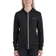 Load image into Gallery viewer, Sudadera con cremallera unisex bordado gris