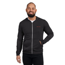 Load image into Gallery viewer, Sudadera con cremallera unisex bordado rojo