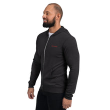 Load image into Gallery viewer, Sudadera con cremallera unisex bordado rojo