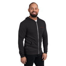 Load image into Gallery viewer, Sudadera con cremallera unisex bordado rojo