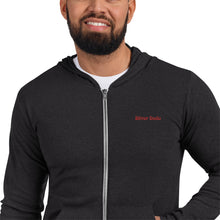 Load image into Gallery viewer, Sudadera con cremallera unisex bordado rojo