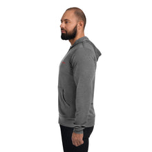 Load image into Gallery viewer, Sudadera con cremallera unisex bordado rojo