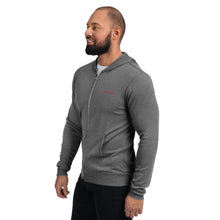 Load image into Gallery viewer, Sudadera con cremallera unisex bordado rojo
