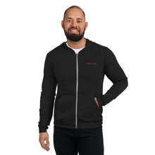 Load image into Gallery viewer, Sudadera con cremallera unisex bordado rojo