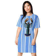 Load image into Gallery viewer, Vestido camiseta Geovanna rayas fab