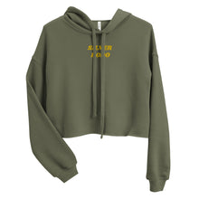 Load image into Gallery viewer, Sudadera Crop con Capucha Luba bordado  amarillo