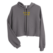 Load image into Gallery viewer, Sudadera Crop con Capucha Luba bordado  amarillo