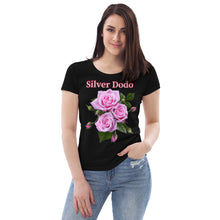 Load image into Gallery viewer, Camiseta ecológica ajustada para mujer  Rose
