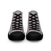Load image into Gallery viewer, Zapatillas de lona de caña alta para mujer lily negro Perfecto