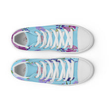 Load image into Gallery viewer, Zapatillas de lona de caña alta para mujer Zuri columbia blue