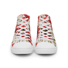 Load image into Gallery viewer, Zapatillas de lona de caña alta para mujer Marsala