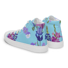 Load image into Gallery viewer, Zapatillas de lona de caña alta para mujer Zuri columbia blue
