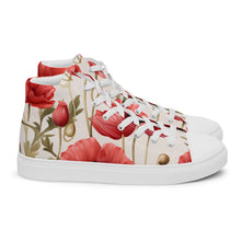 Load image into Gallery viewer, Zapatillas de lona de caña alta para mujer Marsala