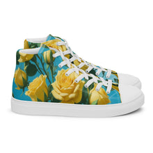 Load image into Gallery viewer, Zapatillas de lona de caña alta para mujer Golden Bloom star