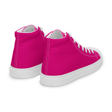 Load image into Gallery viewer, Zapatillas de lona de caña alta para mujer medium violet red