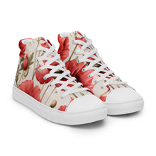 Load image into Gallery viewer, Zapatillas de lona de caña alta para mujer Marsala