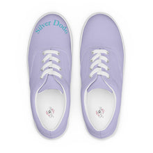 Load image into Gallery viewer, Zapatillas de lona con cordones para mujer lila