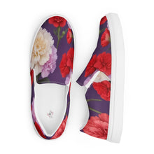 Load image into Gallery viewer, Zapatillas de lona sin cordones para mujer Claveles Enchantés