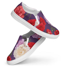 Load image into Gallery viewer, Zapatillas de lona sin cordones para mujer Claveles Enchantés