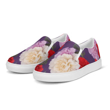 Load image into Gallery viewer, Zapatillas de lona sin cordones para mujer Claveles Enchantés