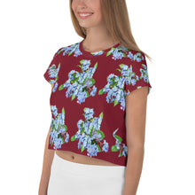 Load image into Gallery viewer, Camiseta corta Xenia Idara burdeos