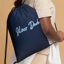 Load image into Gallery viewer, Mochila con cordones básica azul marino