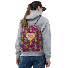 Load image into Gallery viewer, Mochila con cordones Deleite berenjena Celestial