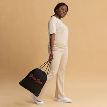 Load image into Gallery viewer, Mochila con cordones básica negra