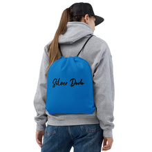 Load image into Gallery viewer, Mochila con cordones básica azul marino claro