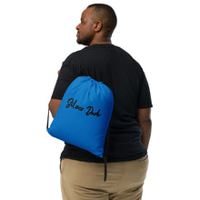 Load image into Gallery viewer, Mochila con cordones básica azul marino claro