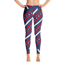 Load image into Gallery viewer, Leggins rojo azul estrellas