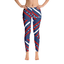 Load image into Gallery viewer, Leggins rojo azul estrellas