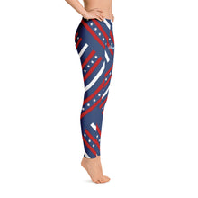 Load image into Gallery viewer, Leggins rojo azul estrellas