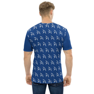 Camiseta para hombre Ajaz azul cerúleo
