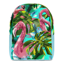 Load image into Gallery viewer, Mochila minimalista aves tropical
