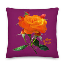 Load image into Gallery viewer, Cojín premium Rosa berenjena star