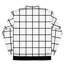 Load image into Gallery viewer, Chaqueta bomber unisex cuadros blanco-negro Perfecto