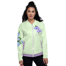 Load image into Gallery viewer, Chaqueta bomber  unisex Nydia Idara verde
